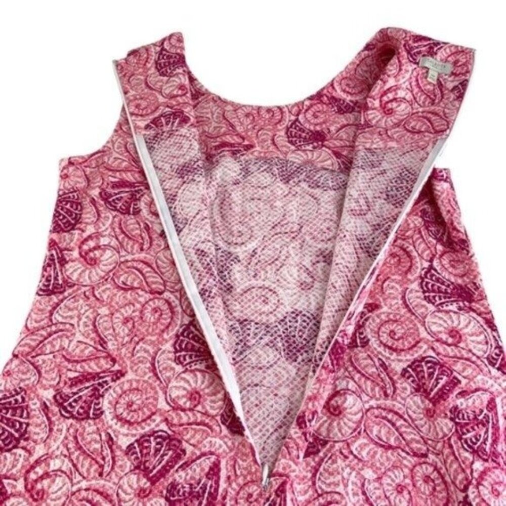 Talbots Pink Shell Pattern Sheath Dress - Picture 4 of 5